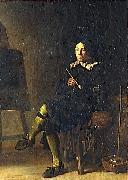 Cornelis Saftleven Self portrait painting
